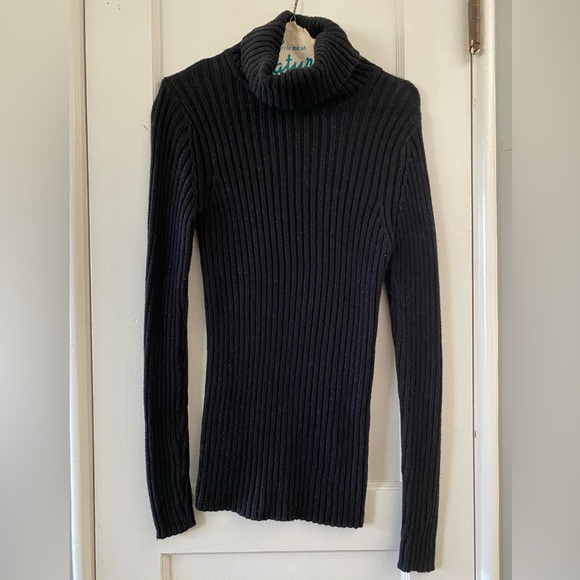 Faded Glory Black with Silver Speckle Knit Turtleneck Size Youth XL - Picture 1 of 3